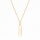 Pillar Necklace with Engraving